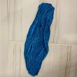 Knit blue headband